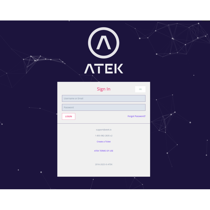ATEK Annual Service and Support 24/7 Cloud